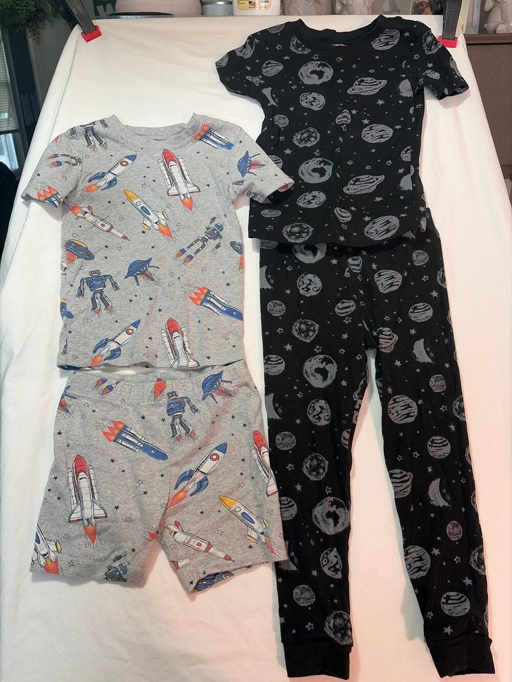 Outerspace and Spaceship Member's Mark Organic Cotton PJ Sets